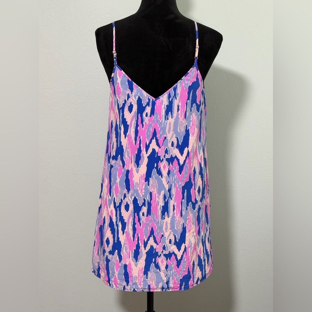 LILLY PULITZER Lela Silk Slip Dress in Amethyst One Too Many - Small - Picture 6 of 8